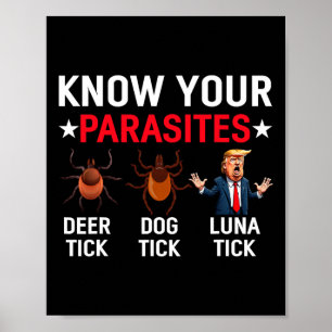 Poster Conheça Sua Parasita Anti-Trump Meme Parody T