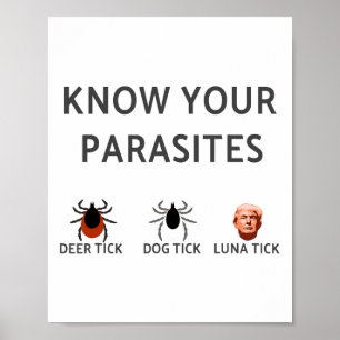 Poster Conheça Sua Resistência Anti-Trump Aos Parasitas