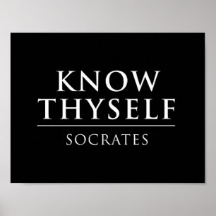 Póster Conheça Thyself - Socrates