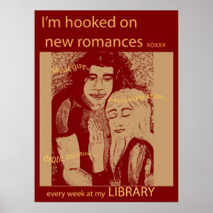 Poster Conheça um novo romance - na sua biblioteca
