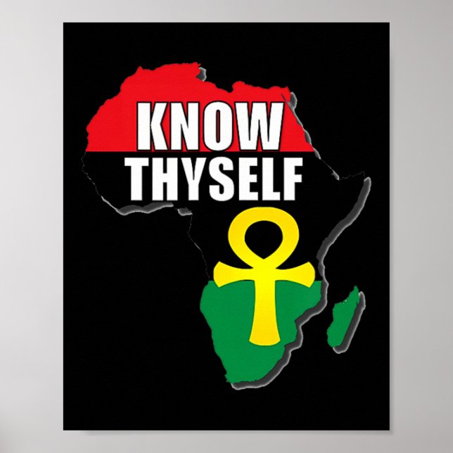 Poster Conhece-te a Ti Mesmo Mês da História Africana Neg (Frente)