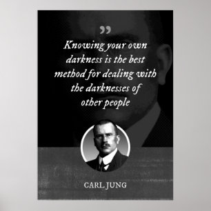 Poster Conhecer sua própria escuridão é o melhor método p