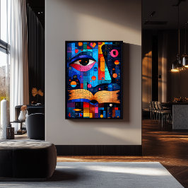 Poster Conhecimento de Geometria Expressionista – Sabedor