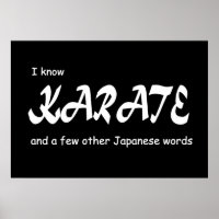 Conheço Karate e outras palavras japonesas. Engraç