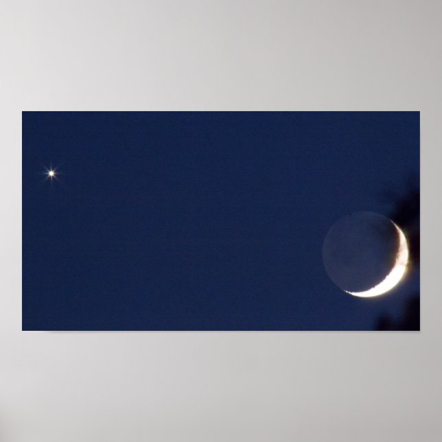 Poster Conjunção Venus & Moon (Frente)