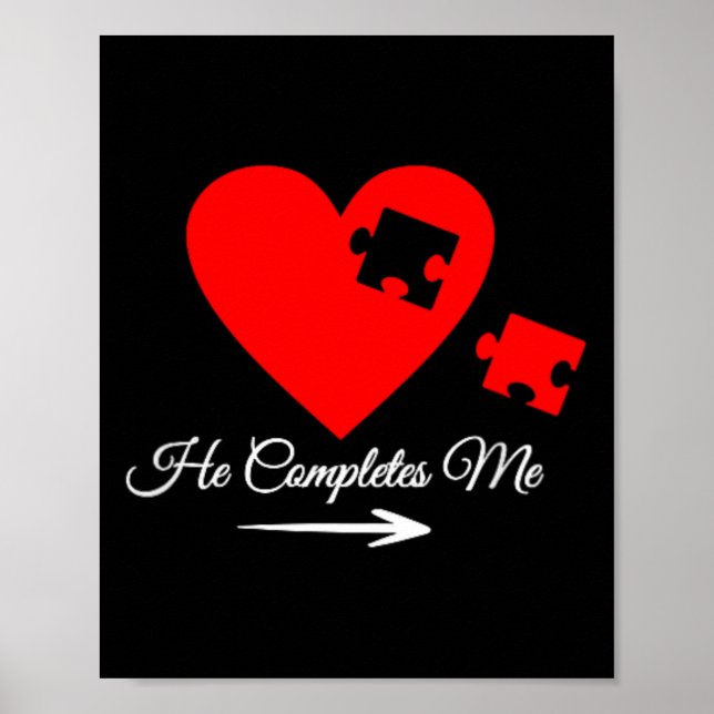 Poster Conjunto Combinado Marido Esposa Namorado Namorada (Frente)