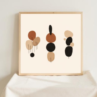 Poster Conjunto de Arte Geométrica Feminina X