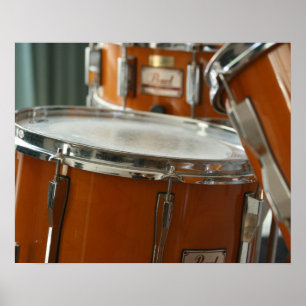 Poster Conjunto de Bateria, Coração da Banda