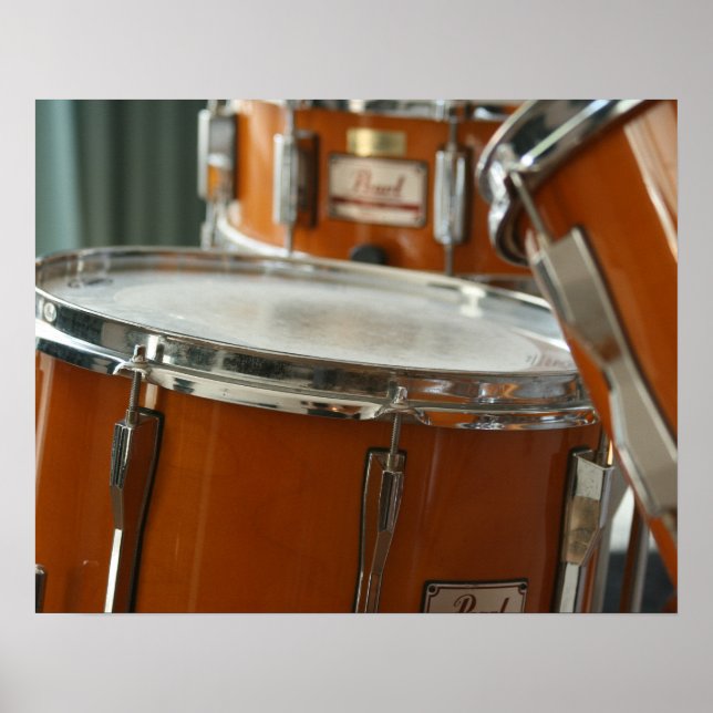 Poster Conjunto de Bateria, Coração da Banda (Frente)