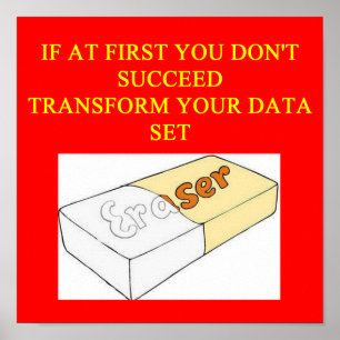 Póster conjunto de dados matemáticos