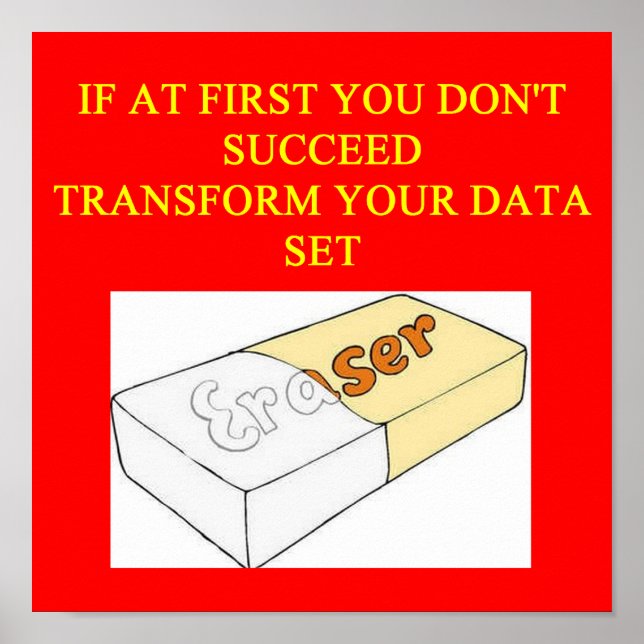 Póster conjunto de dados matemáticos (Frente)