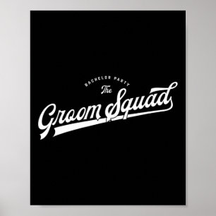 Poster Conjunto de despedida de solteiro estilo beisebol 