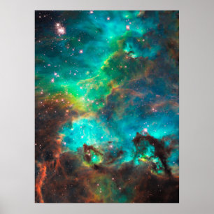 Poster Conjunto de estrela impressionante do Aqua