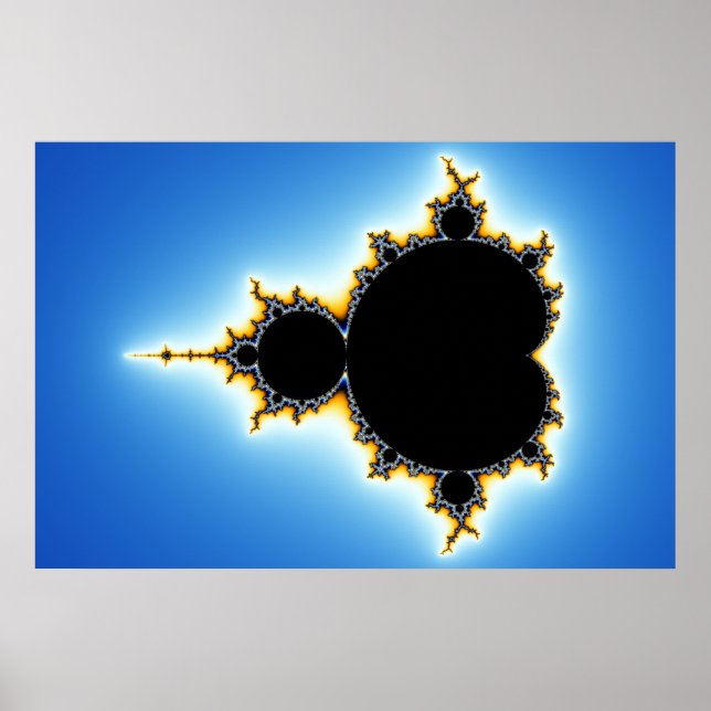 Póster Conjunto de Mandelbrot 78x52 (Frente)