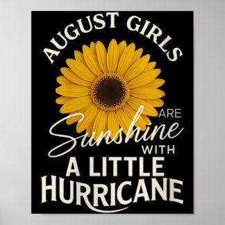 Poster Conjunto de meninas de agosto de chuveiro feminino