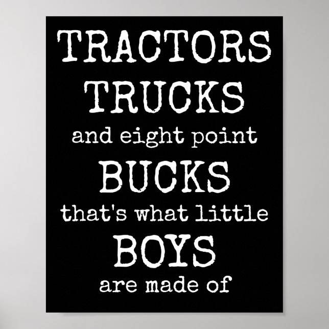 Poster Conjunto de pôster impresso Do Que Os Meninos São  (Frente)