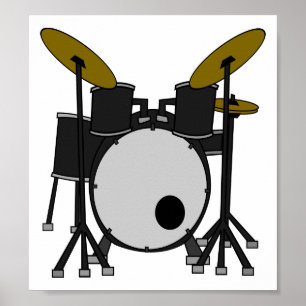 Póster Conjunto de tambores