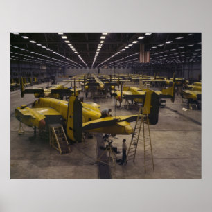 Poster Conjunto do bombardeiro B-25