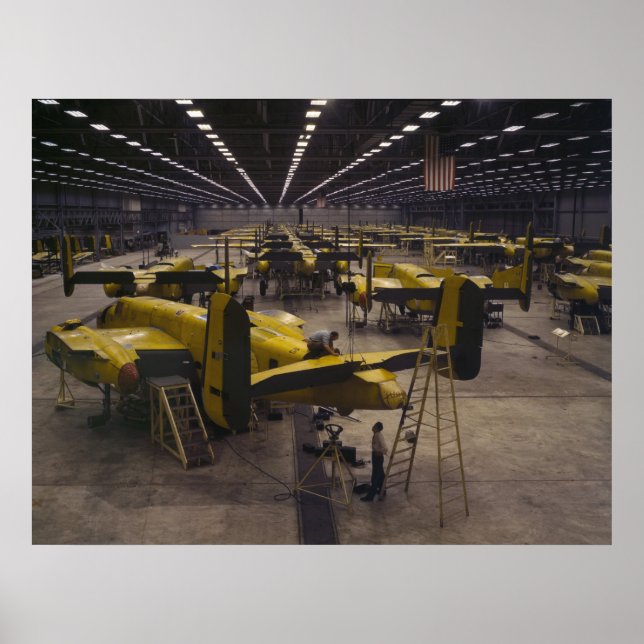 Poster Conjunto do bombardeiro B-25 (Frente)