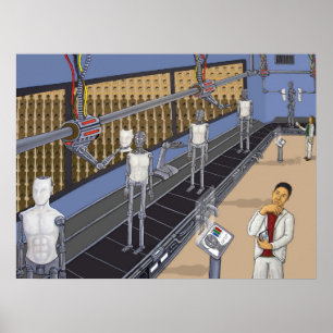 Póster Conjunto do robô