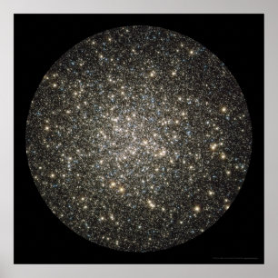 Poster Conjunto Globular M13 24x24 Center (21x21)