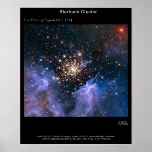 Póster Conjunto NGC 3603 de Starburst