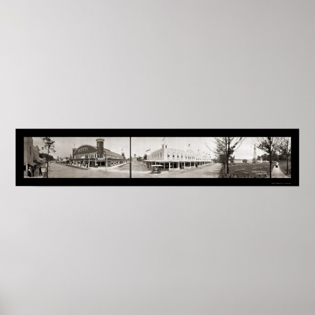 Póster Conneaut Lake Park PA Foto 1909 (Frente)