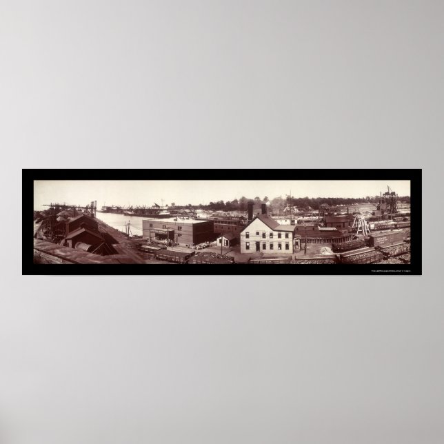 Poster Conneaut, OH Foto 1901 (Frente)