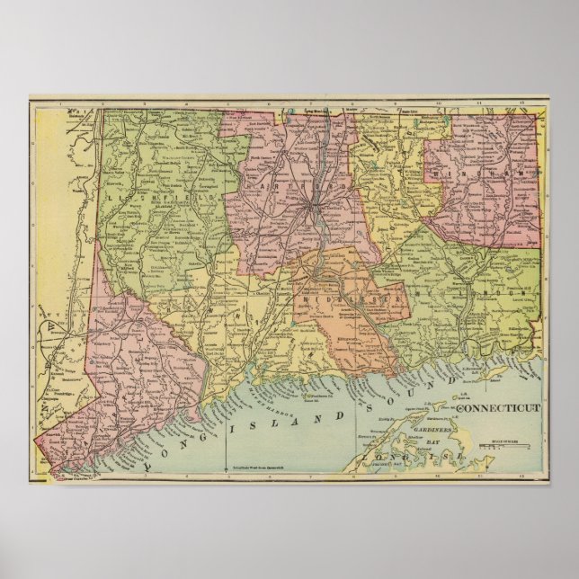 Póster Connecticut 10 (Frente)