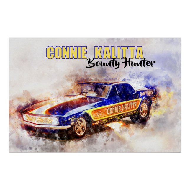 Póster Connie Kalitta Bounty Hunter (Frente)