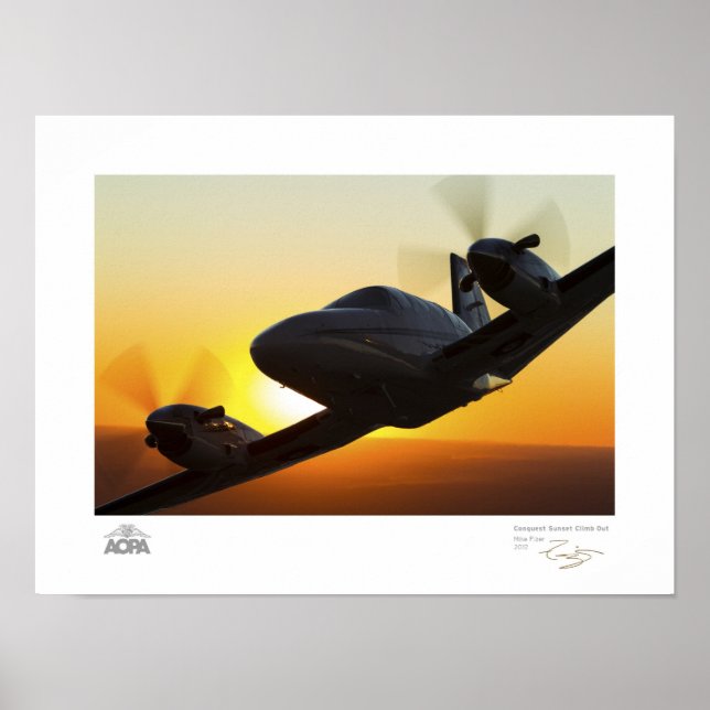 Poster Conquista Subida Sunset (Frente)