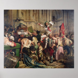 Poster Conquistadores do Bastille antes do hotel de