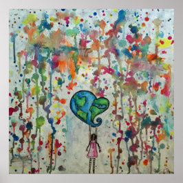 Poster Conquistando o Abstrato do amor do caos