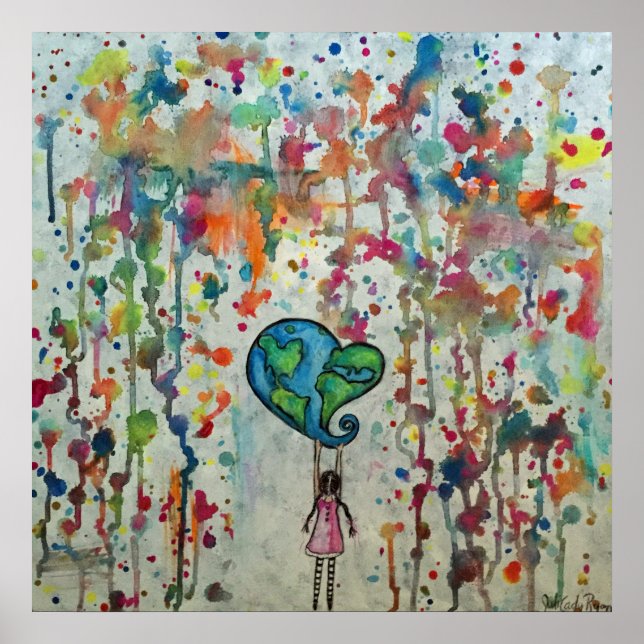 Poster Conquistando o Abstrato do amor do caos (Frente)