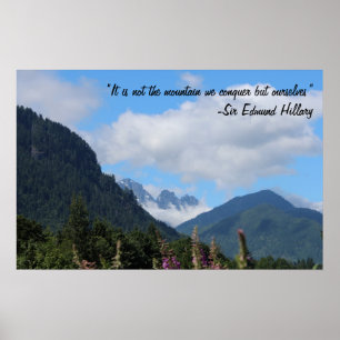 Póster Conquiste a montanha