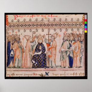 Póster Consagração Philippe III le Hardi Rei de
