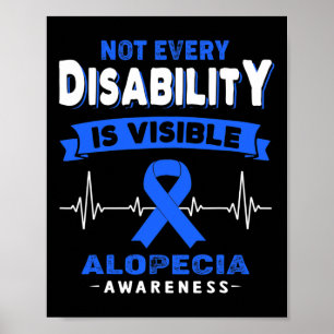 Poster Consciência Alopécia - Nem todas as deficiências s