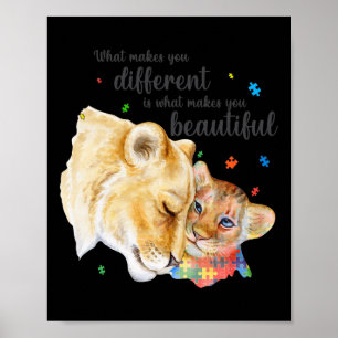 Poster Consciência Autismo O Que Faz De Você Um Leão Dife