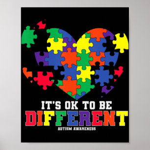 Poster Consciência Autismo Tudo bem ser diferente Autismo