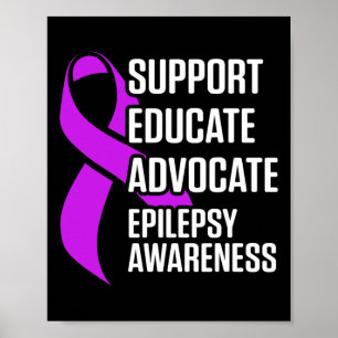 Poster Consciência da Epilepsia Eduque Guerreiro Epilétic