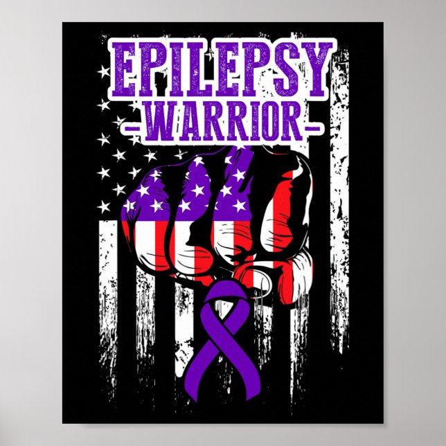 Poster Consciência da Epilepsia Guerreiro Epiléptico Sobr (Frente)