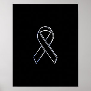 Poster Consciência da fita do preto do estilo do cromo
