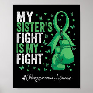Poster Consciência da Irmã do Fita Verde Colangiocarcinom
