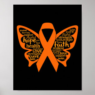 Poster Consciência da Leucemia da Borboleta