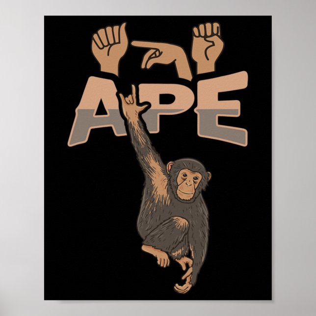Poster Consciência da Perda Auditiva Surdez Gesto de Mão  (Frente)