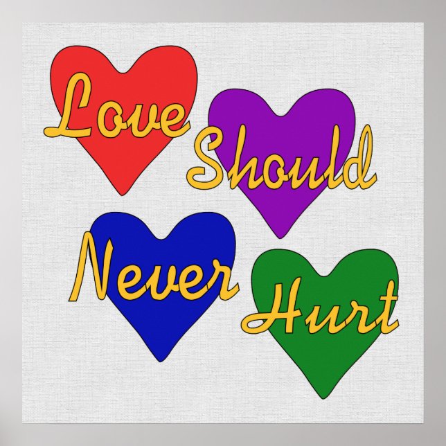 Poster Consciência da violência doméstica (Frente)