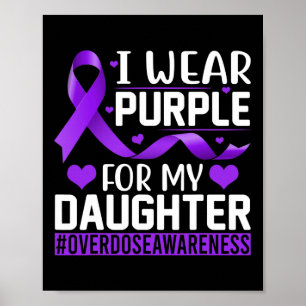 Poster Consciência De Sobredosagem Eu Visto Roxo Para Min