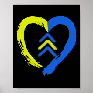 Poster Consciência do Amor Coração 3 Flechas Síndrome de