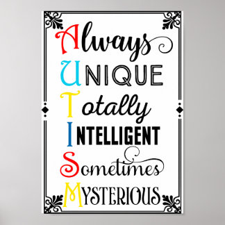 Poster Consciência do Autismo