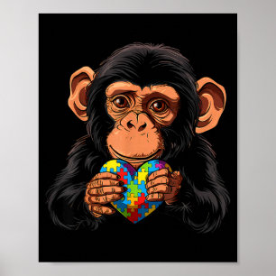 Poster Consciência do autismo autista 